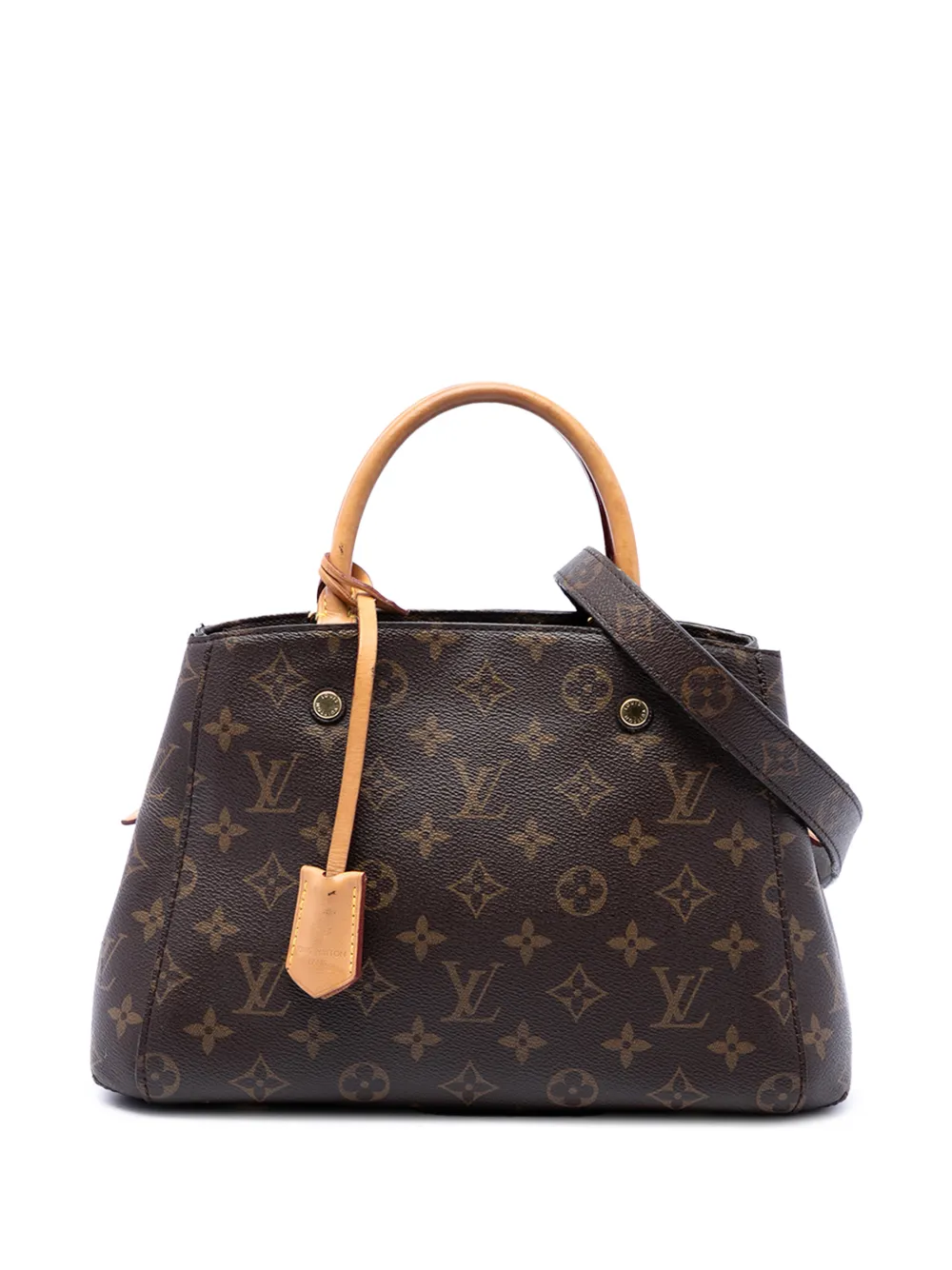 Louis Vuitton Pre-Owned 2016 Monogram Montaigne BB satchel - Braun