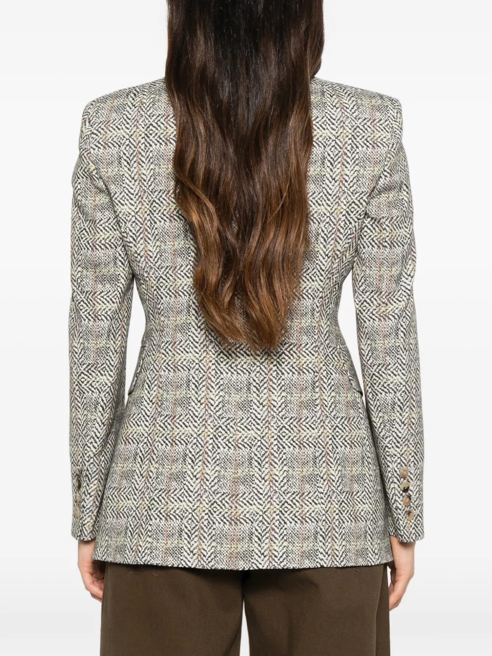 Ermanno Scervino check-pattern blazer Grijs