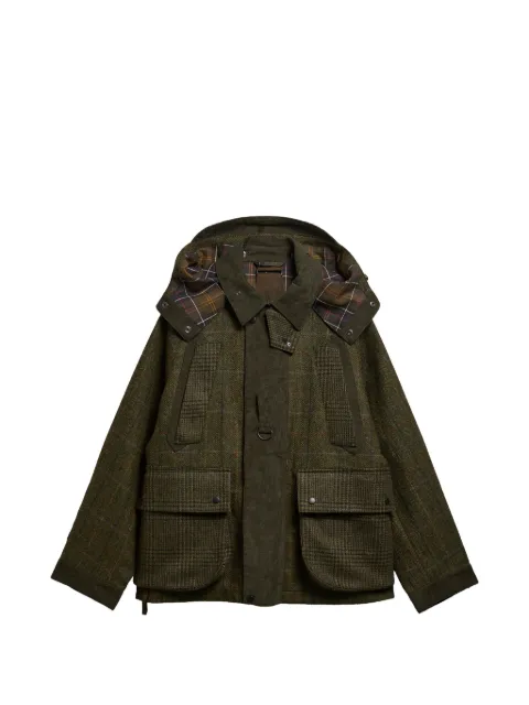 Barbour X Norbit check-pattern wool jacket