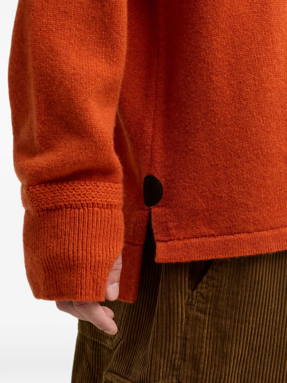 Barbour Ribgebreide coltrui Oranje