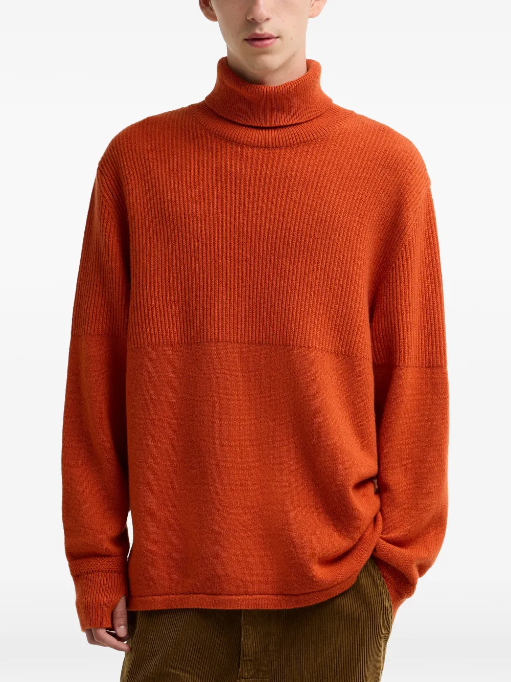 Barbour Ribgebreide coltrui Oranje
