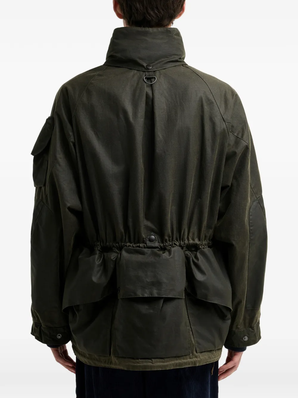 Barbour multi-pocket hooded jacket Groen