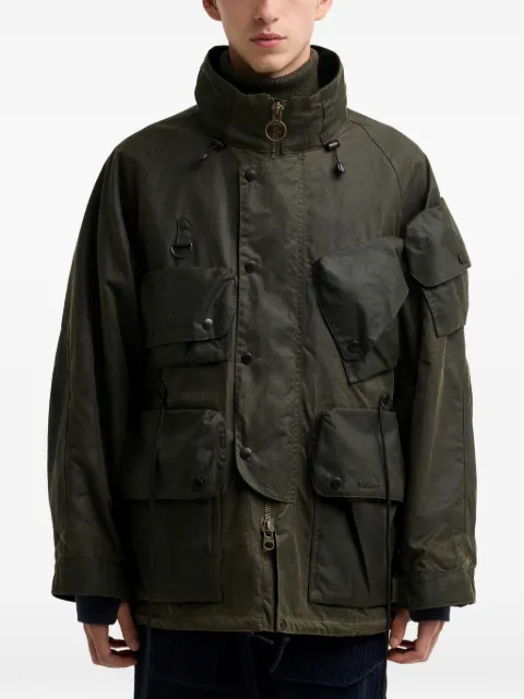 Barbour multi-pocket hooded jacket