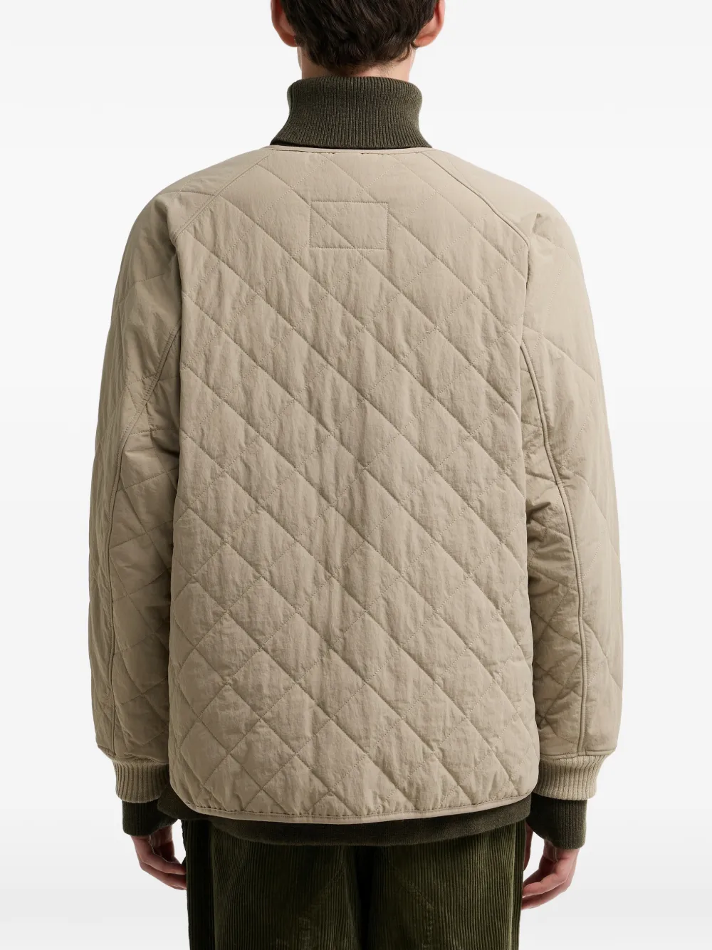 Barbour Gewatteerd jack met rits Beige
