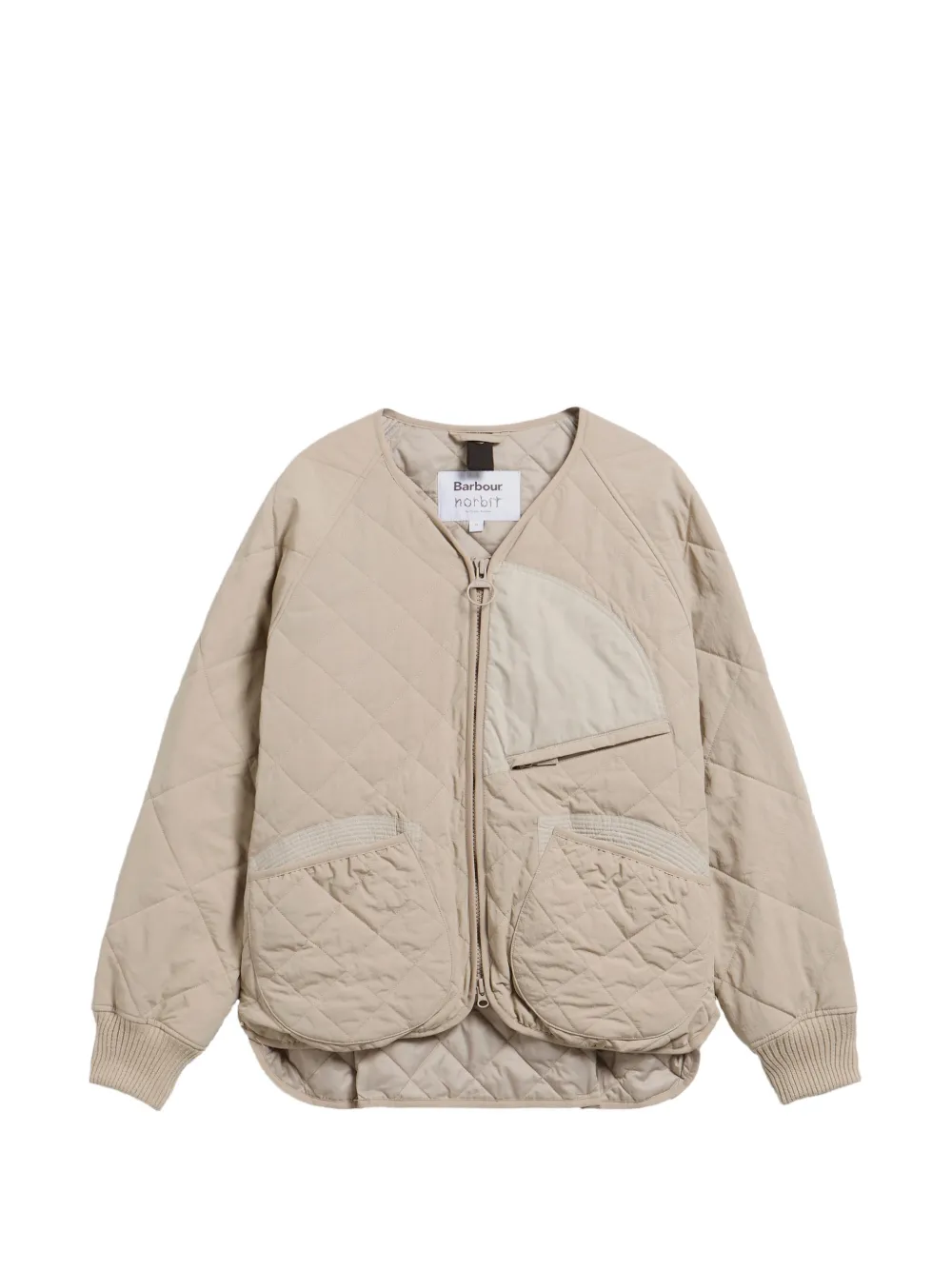 Barbour quilted zip-up jacket - Toni neutri
