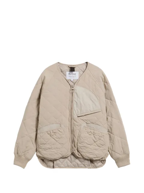 Barbour quilted zip-up jacket