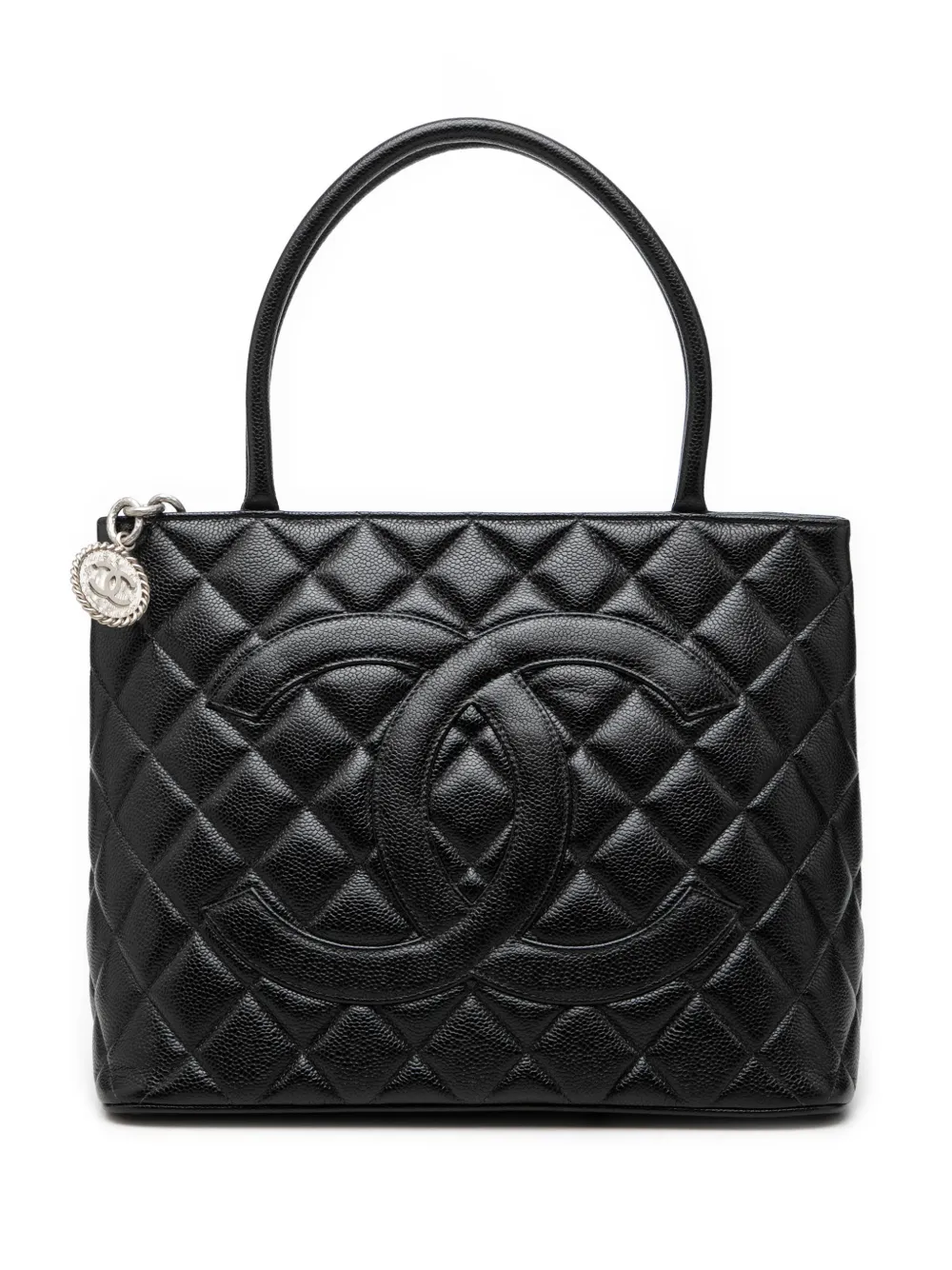 CHANEL Pre-Owned 1997-1999 Caviar Medallion tote bag - Schwarz