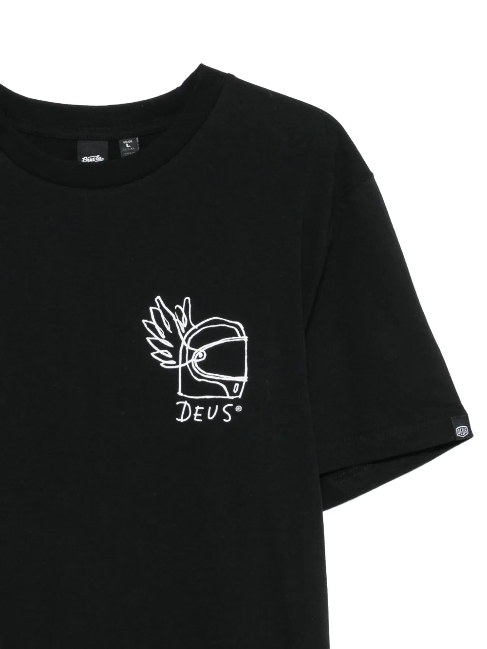 Deus Ex Machina T-shirt met print Zwart