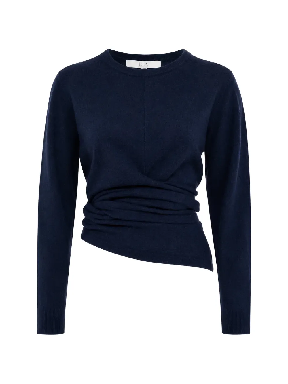 Tela tie-waist asymmetric sweater - Blu