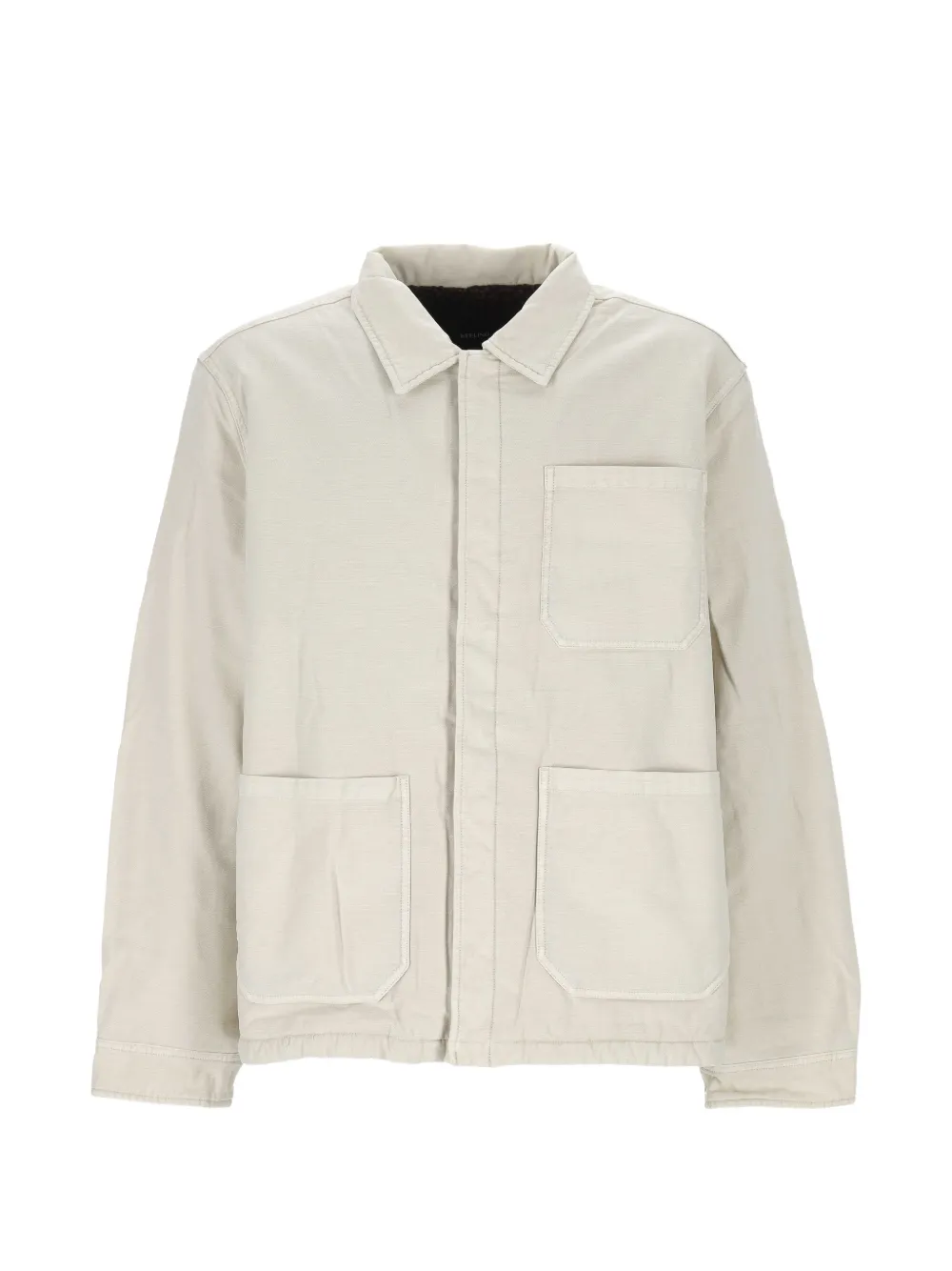 KEELING cotton shirt jacket - Nude