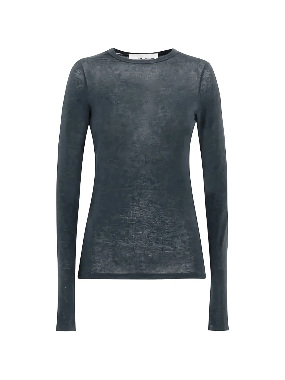 Tela semi-sheer long-sleeve T-shirt - Gris Tela semi-sheer long-sleeve T-shirt - Gris