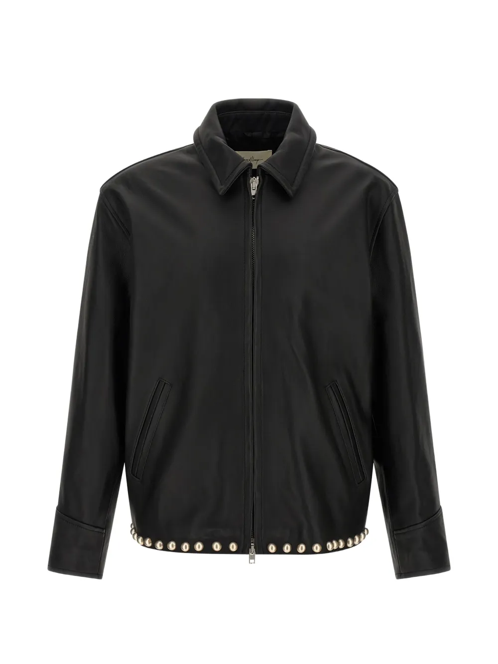 RIDER STUD-EMBELLISHED LEATHER JACKET