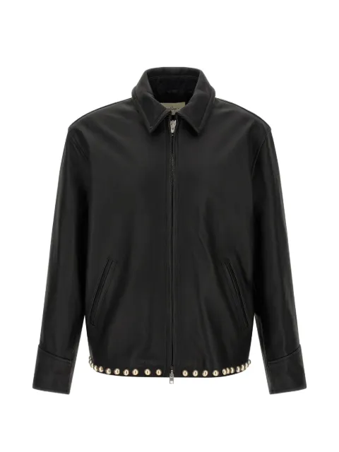 Second/Layer Rider stud-embellished leather jacket