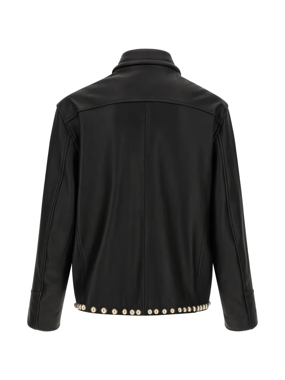 RIDER STUD-EMBELLISHED LEATHER JACKET