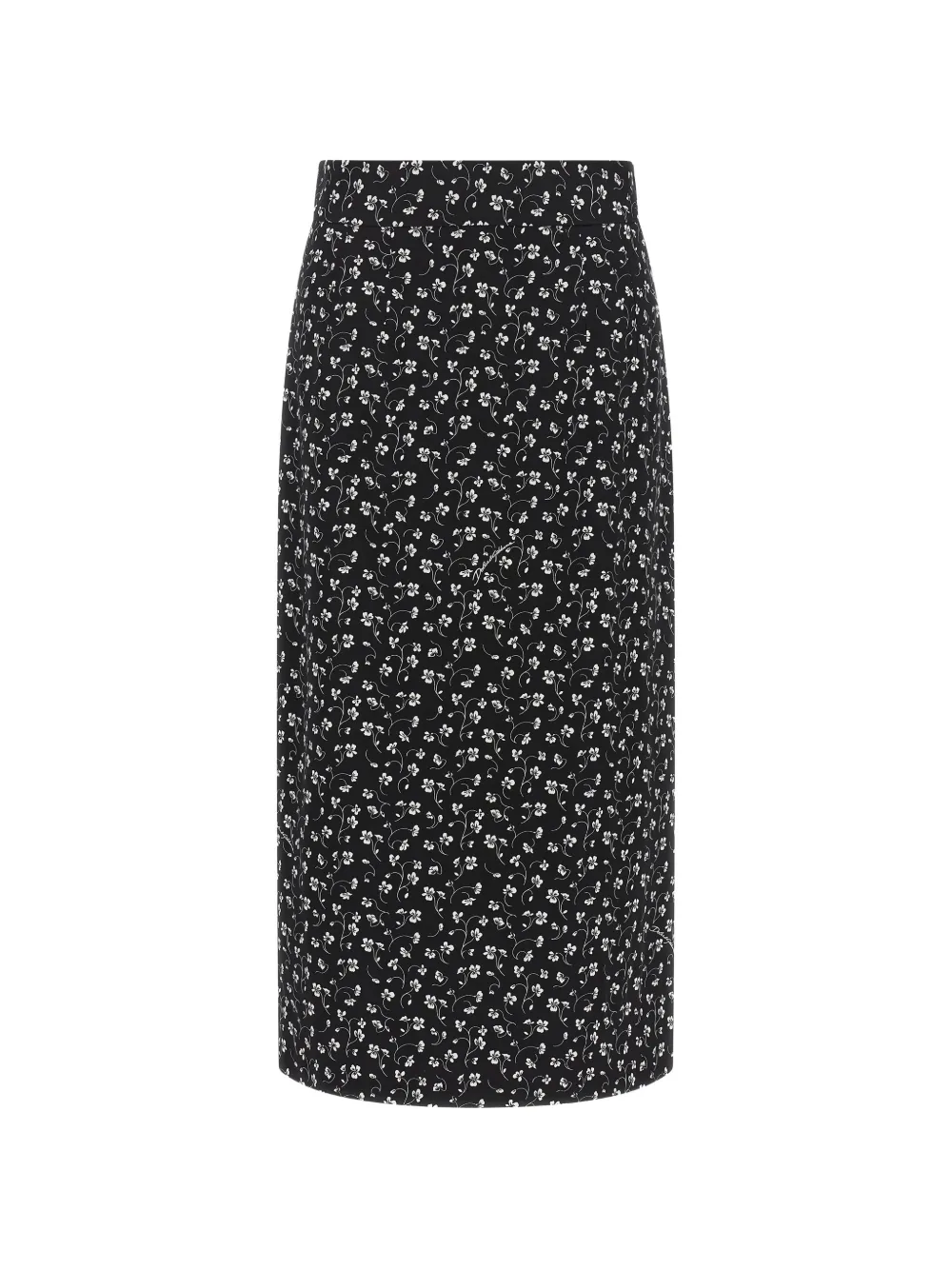 Dolce & Gabbana floral-print midi pencil skirt - Nero