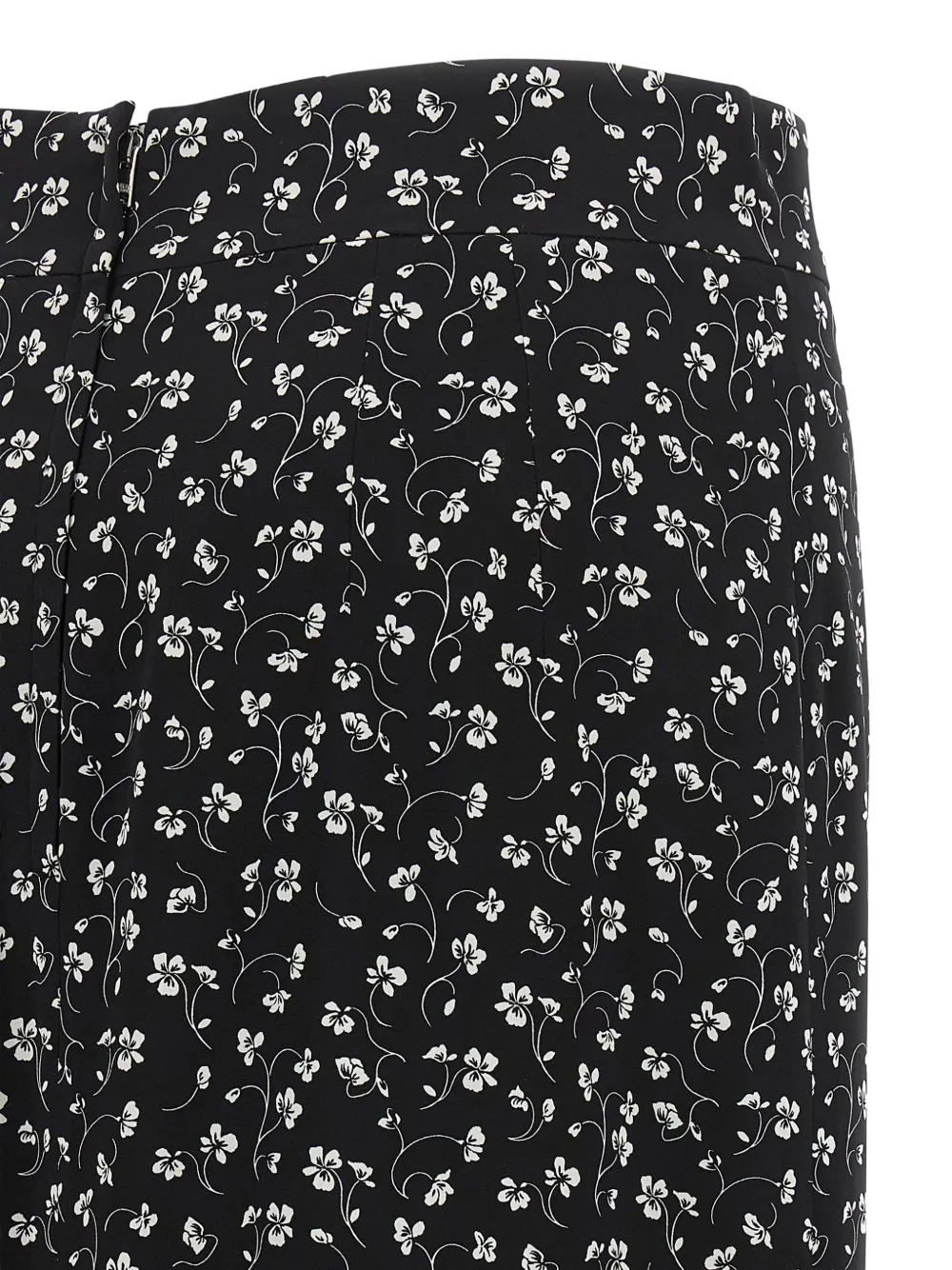 Dolce & Gabbana floral-print midi pencil skirt Zwart