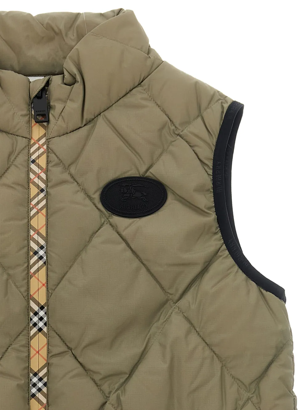 Burberry Kids Cheswick diamond-quilted vest Bruin