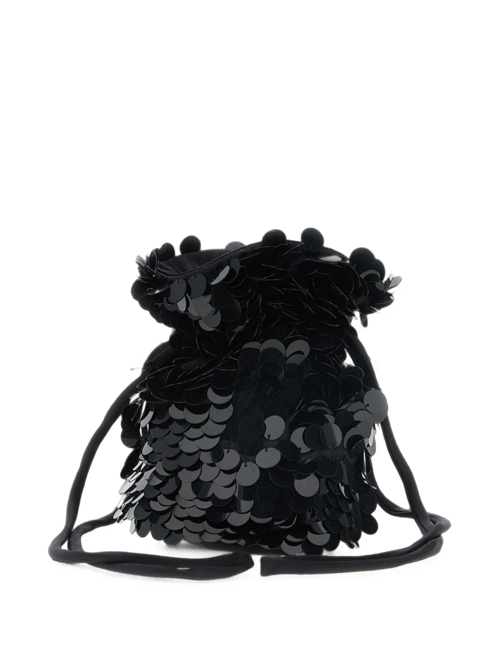P.A.R.O.S.H. Gipsy sequin-embroidered bucket bag Zwart