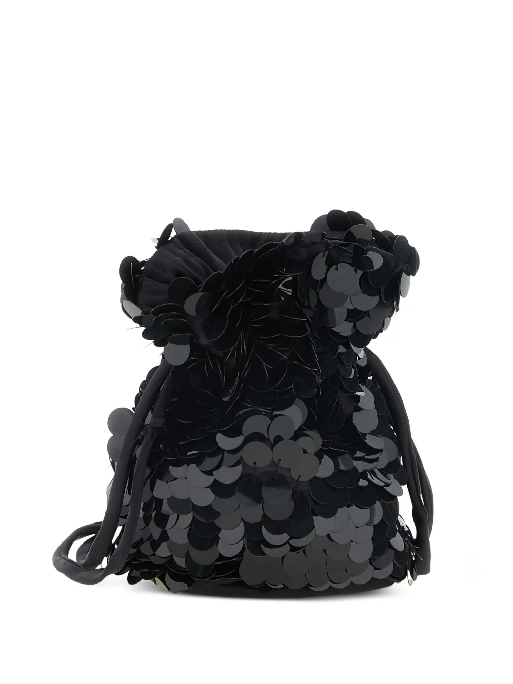 P.A.R.O.S.H. Gipsy sequin-embroidered bucket bag - Nero
