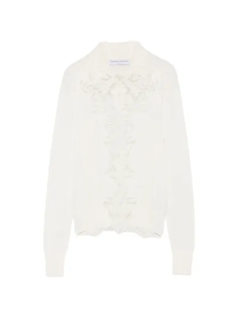 Ermanno Scervino lace-panelled cardigan