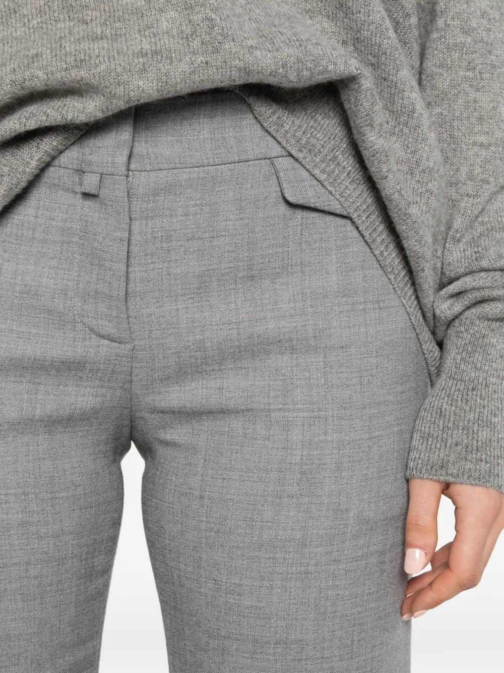 Ermanno Scervino tailored straight-leg trousers Grijs
