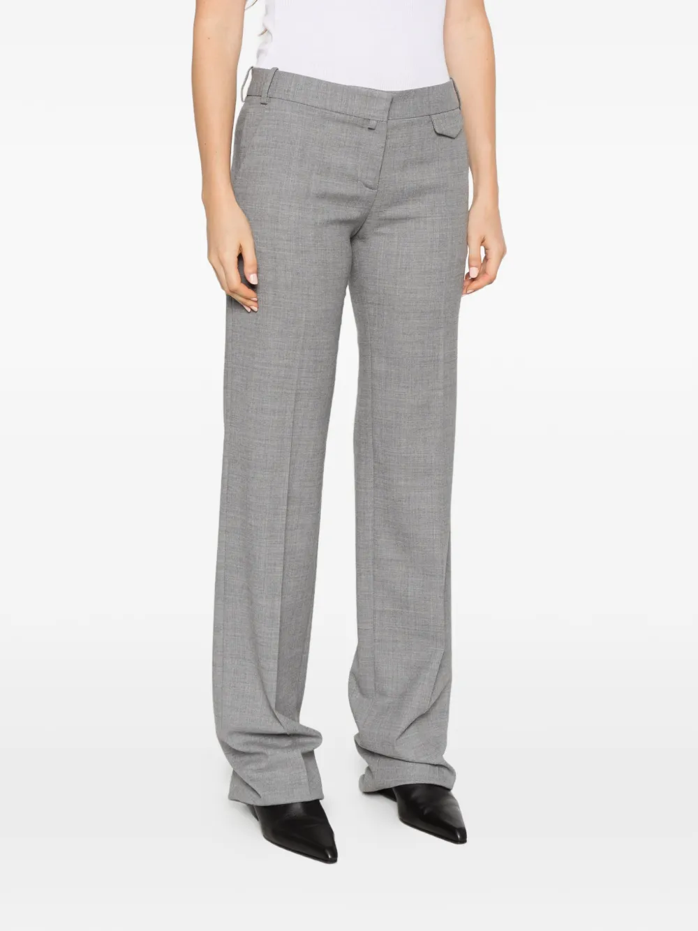 Ermanno Scervino tailored straight-leg trousers Grijs