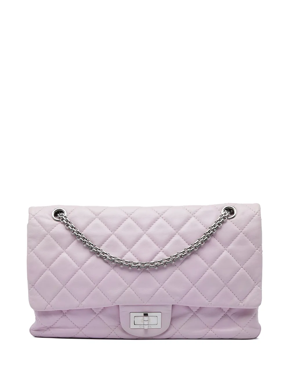 CHANEL Pre-Owned 2008-2009 Quilted Lambskin Reissue 2.55 Double Flap 227 shoulder bag - Viola