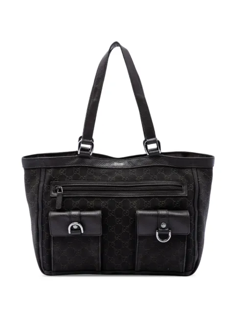 Gucci Pre-Owned 2016-2026 GG Denim Abbey D Ring Pocket tote bag
