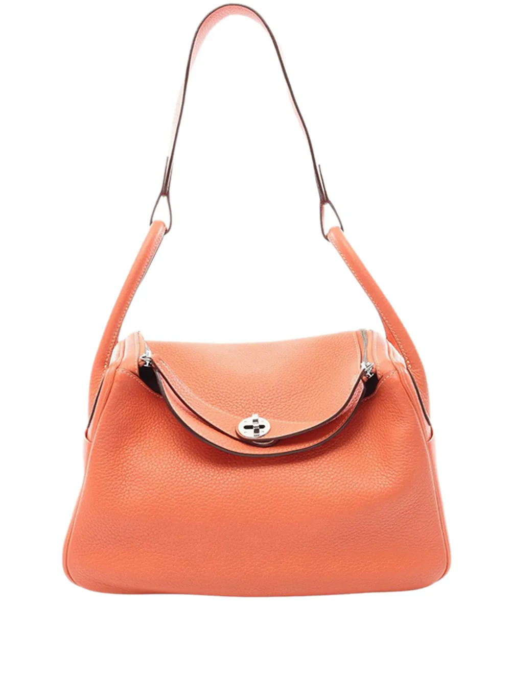 Hermès Pre-Owned 2015 Clemence Lindy 30 satchel - Arancione
