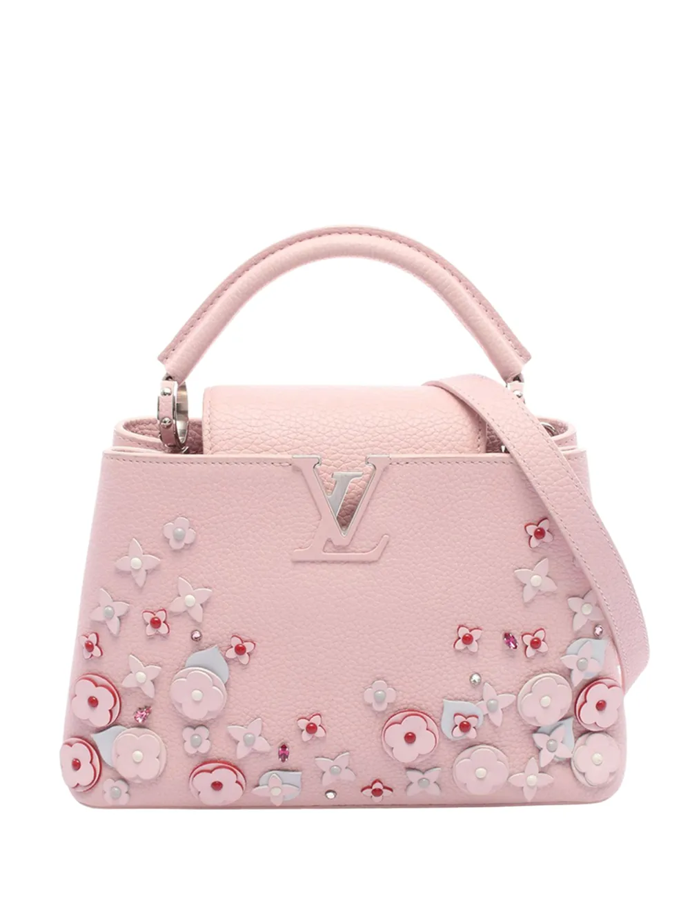 Louis Vuitton Pre-Owned 2019 Taurillon Flowers Capucines BB satchel - Rosa
