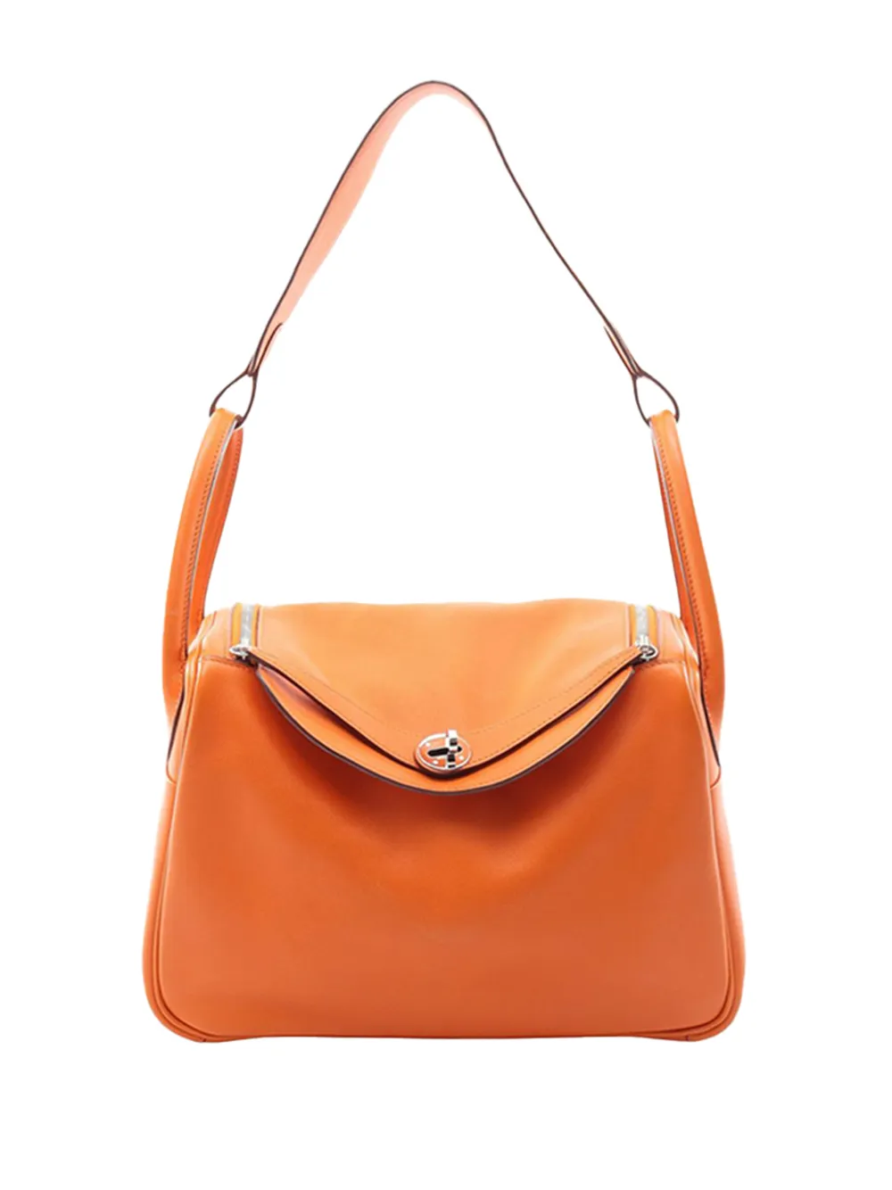 Hermès Pre-Owned 2025 Clemence Lindy 30 shoulder bag - Orange