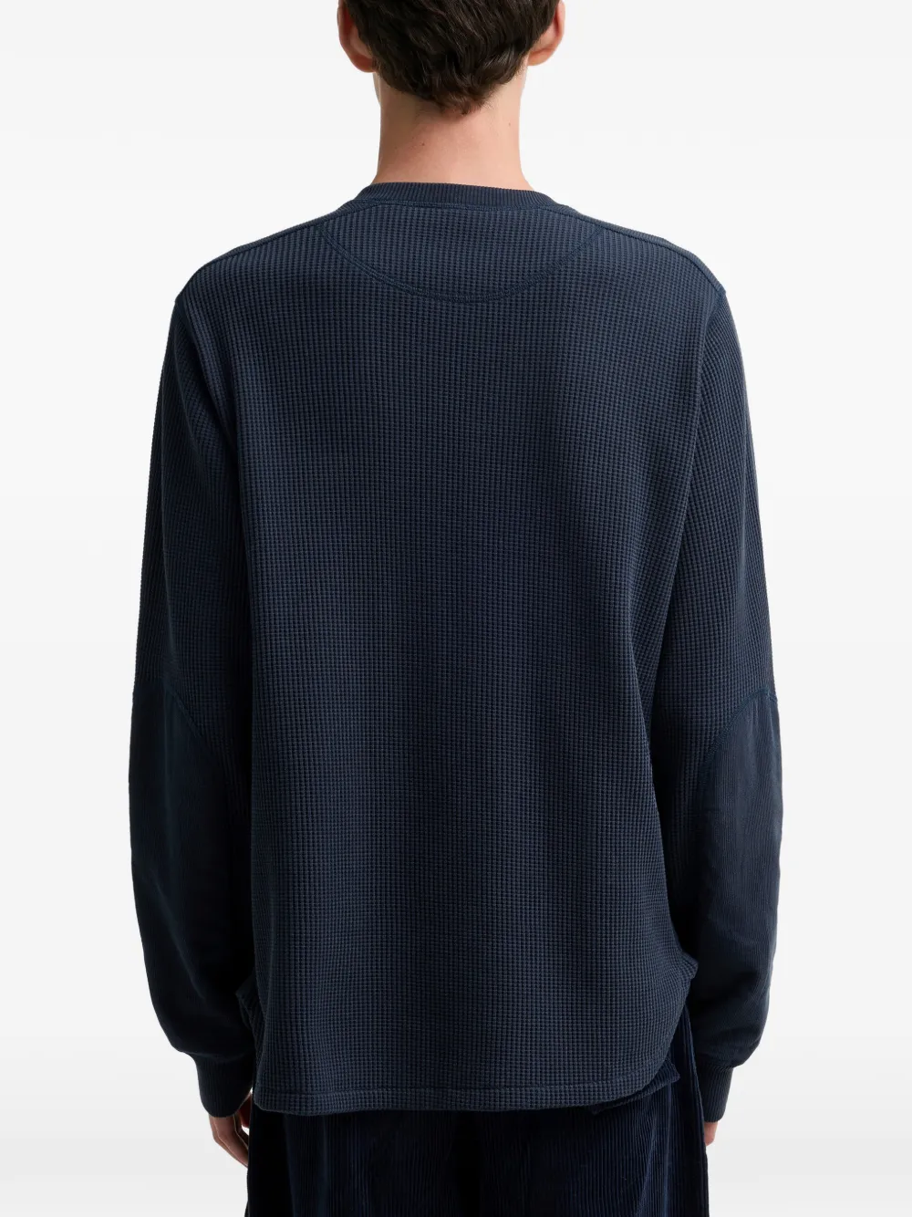Barbour Wafelgebreid poloshirt met borstzak Blauw