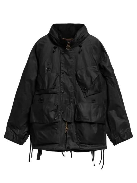 Barbour multi-pocket waxed jacket