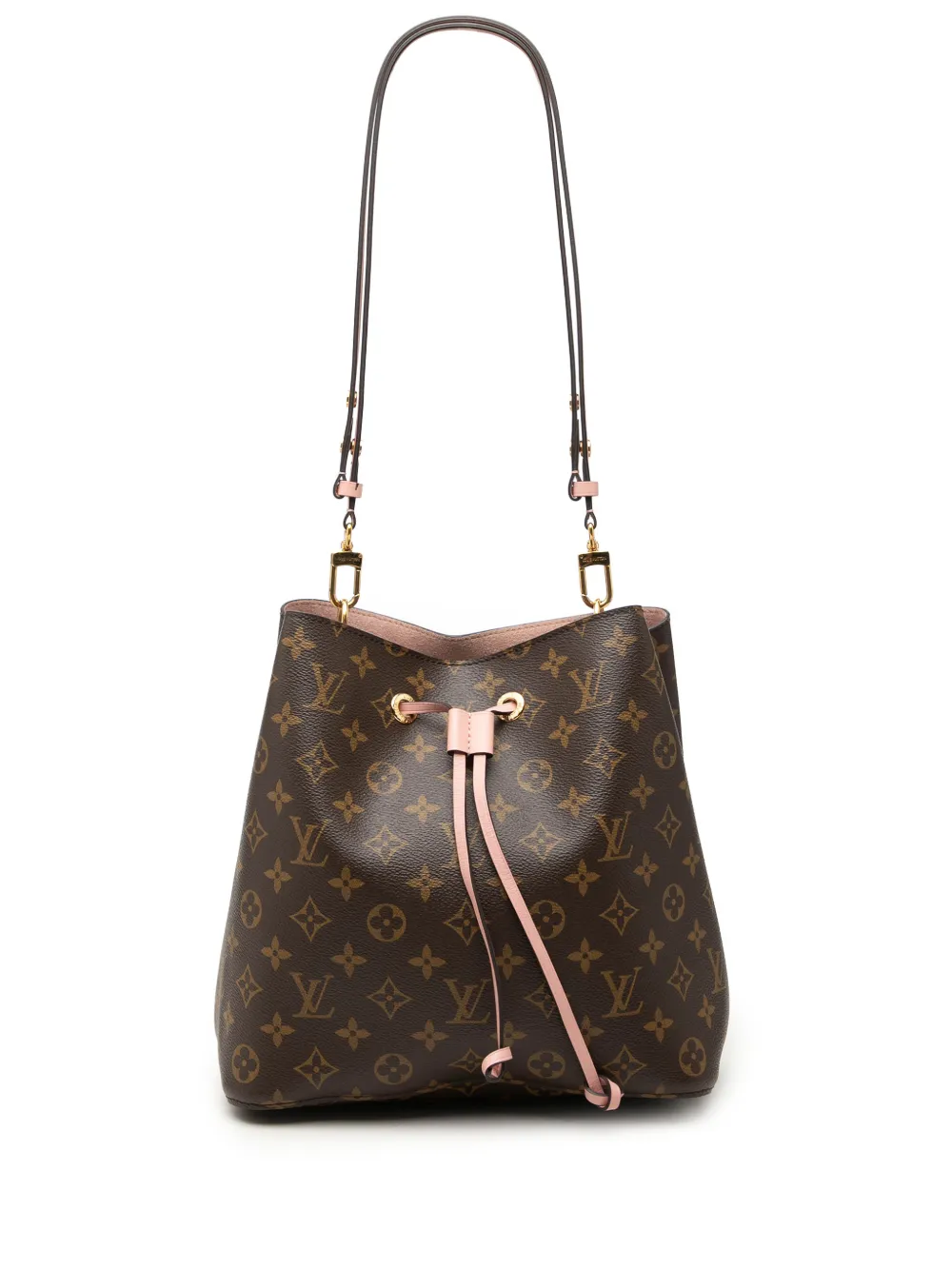 Louis Vuitton Pre-Owned 2017 Monogram Neonoe MM bucket bag - Braun