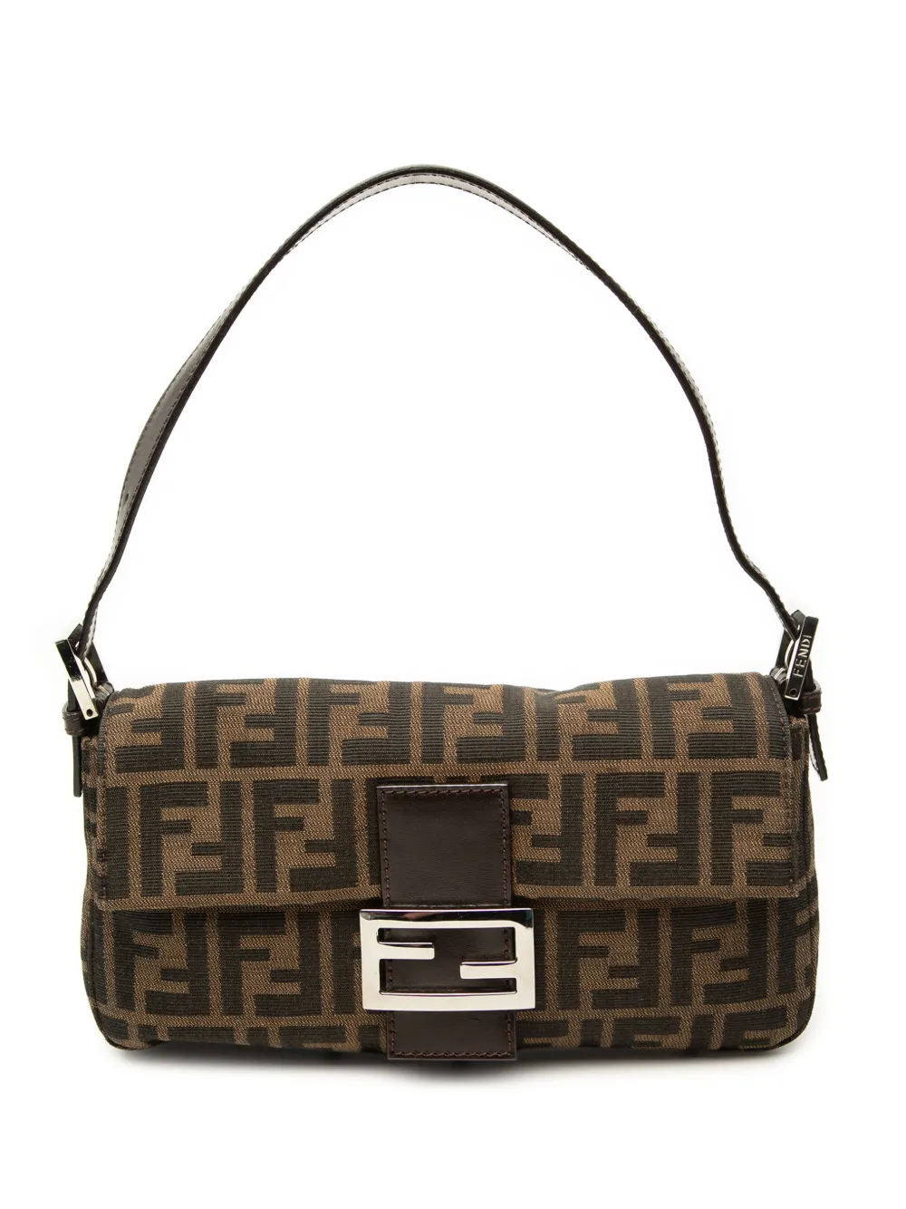 Fendi Pre-Owned 20th Century Zucca Canvas Baguette shoulder bag - Braun