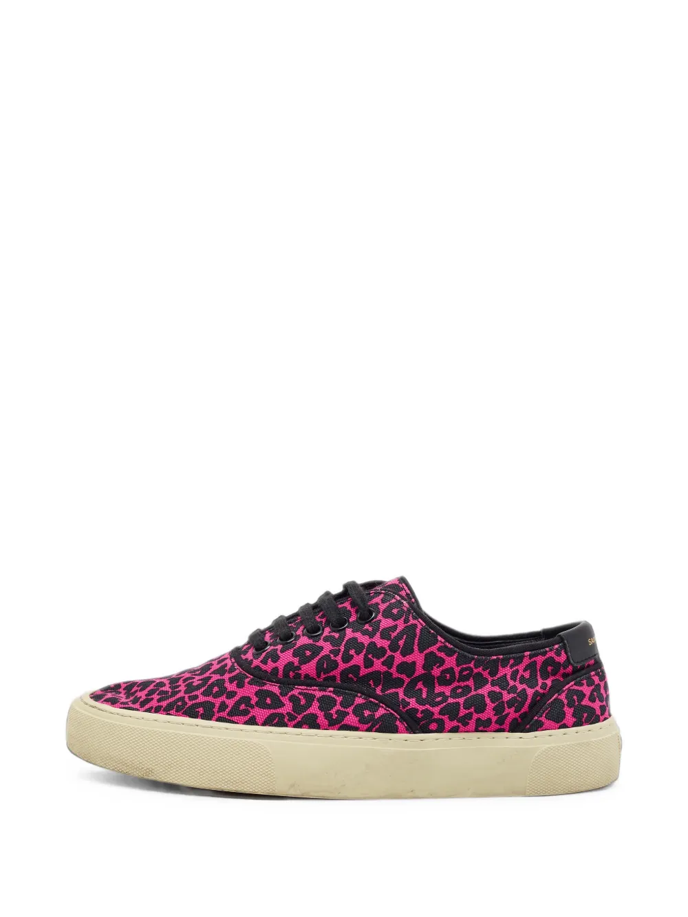 Saint Laurent Pre-Owned 38 Venice leopard-print sneakers - Rose Saint Laurent Pre-Owned 38 Venice leopard-print sneakers - Rose