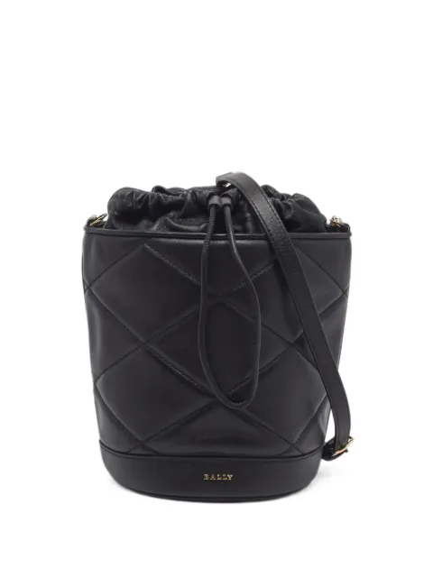Bally Vintage quilted-leather bucket bag
