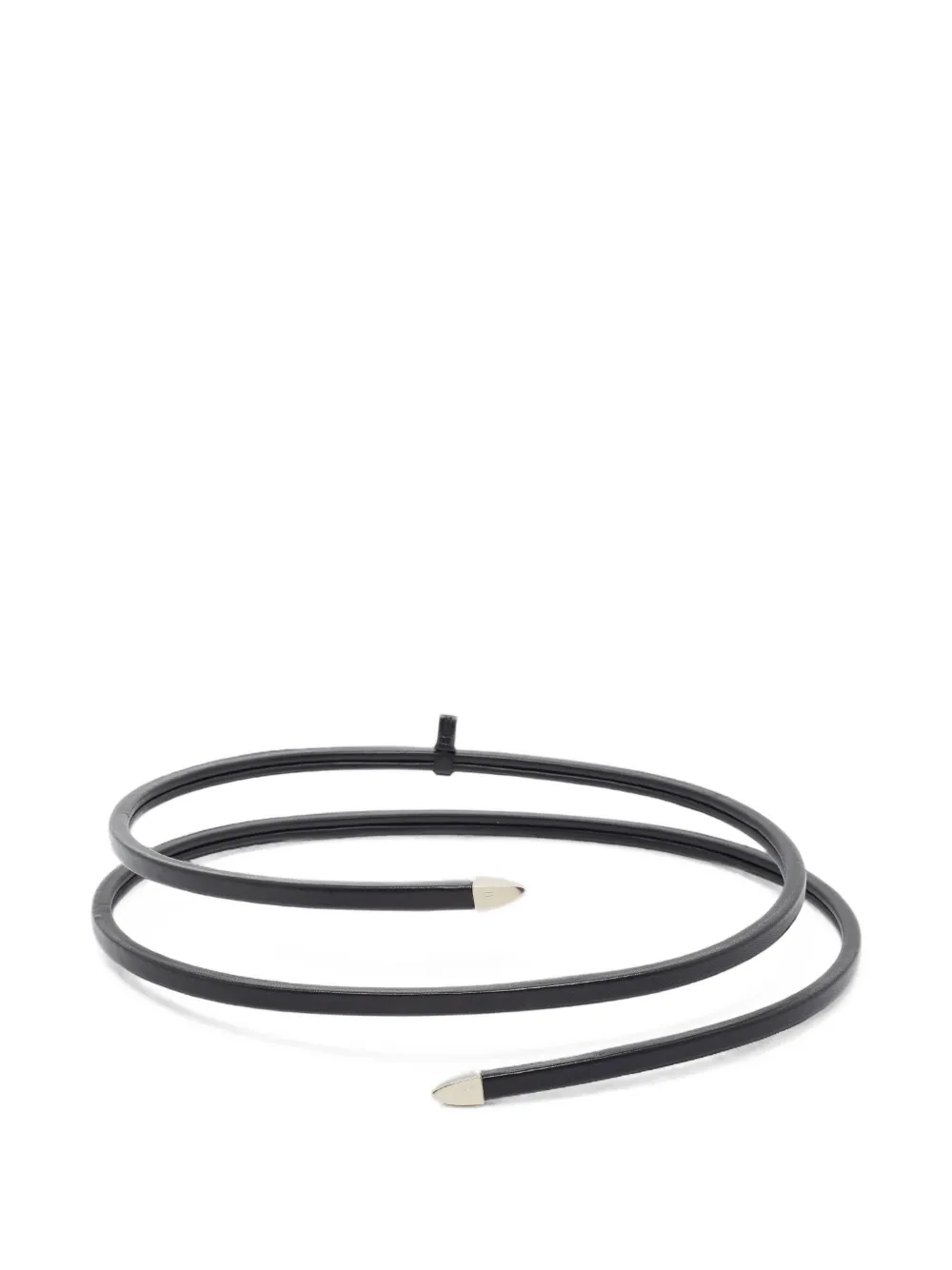 Bottega Veneta Pre-Owned Spiral wraparound calf leather belt - Schwarz