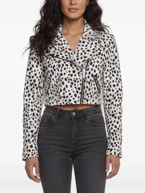 Moschino Pre-Owned animal-print cropped jacket