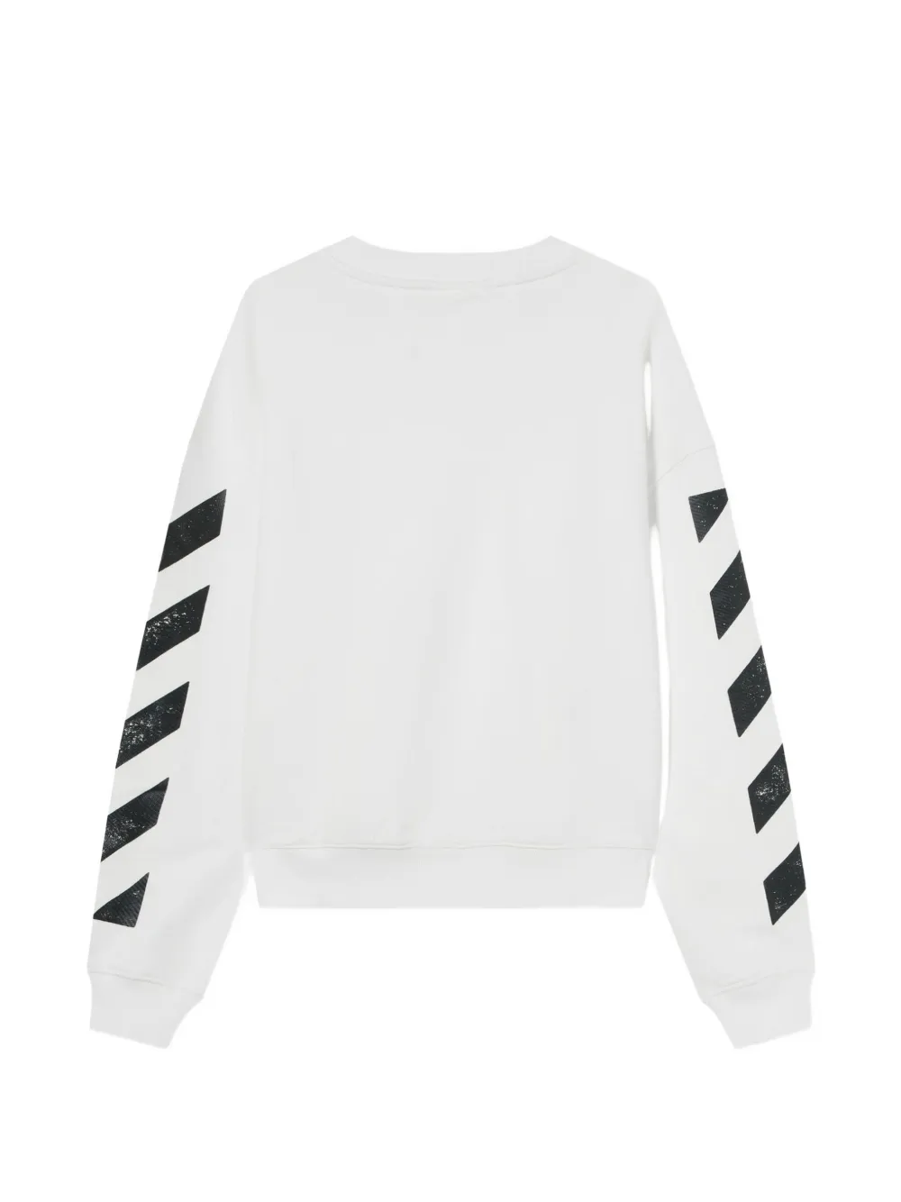 L ab c o Off-White x L AB trui met logo-print en Diagonal-patroon Wit
