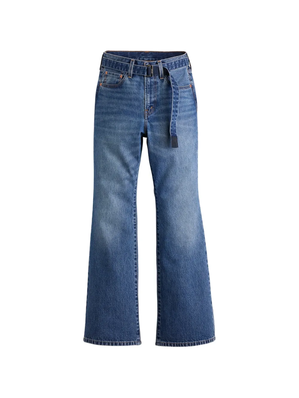 sacai x Levi's belted wide-leg jeans - Blu