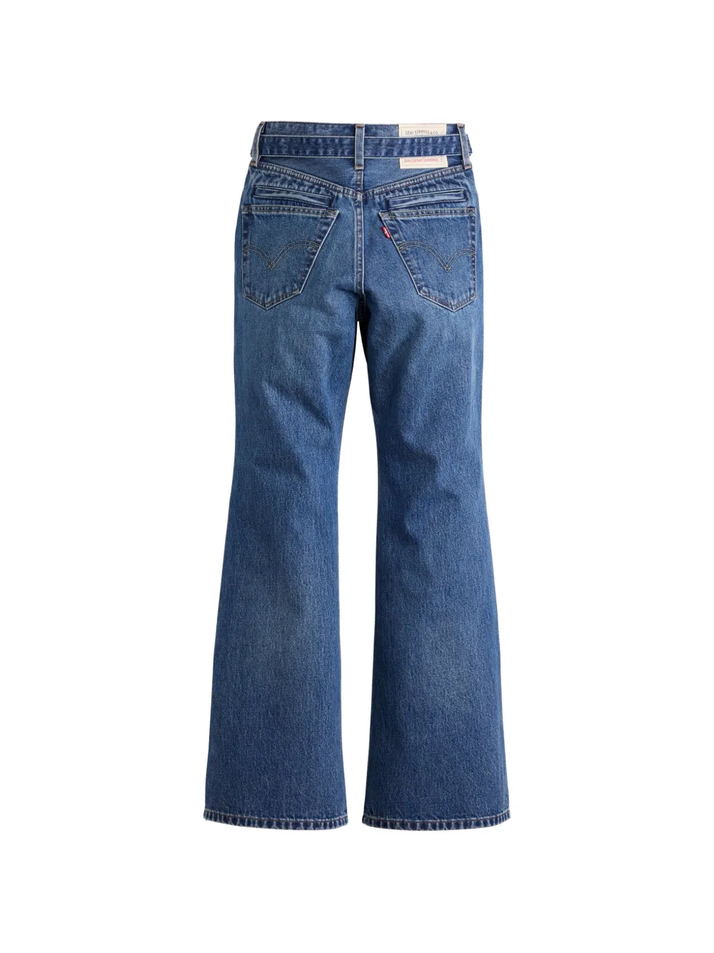 sacai x Levi's belted wide-leg jeans Blauw