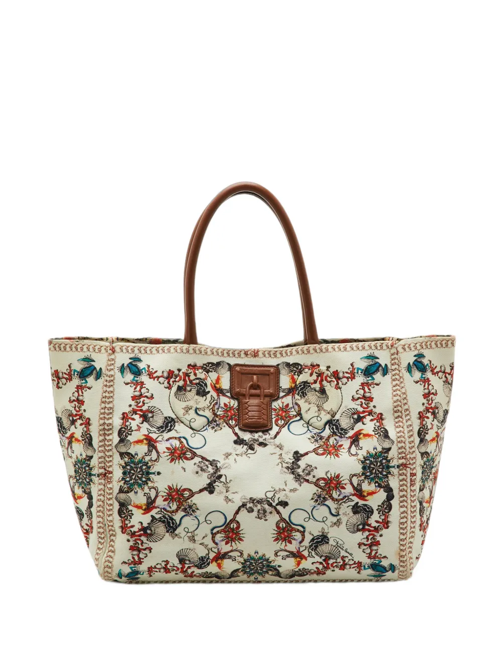 Roberto Cavalli Vintage Florence printed tote bag - Blanc Roberto Cavalli Vintage Florence printed tote bag - Blanc