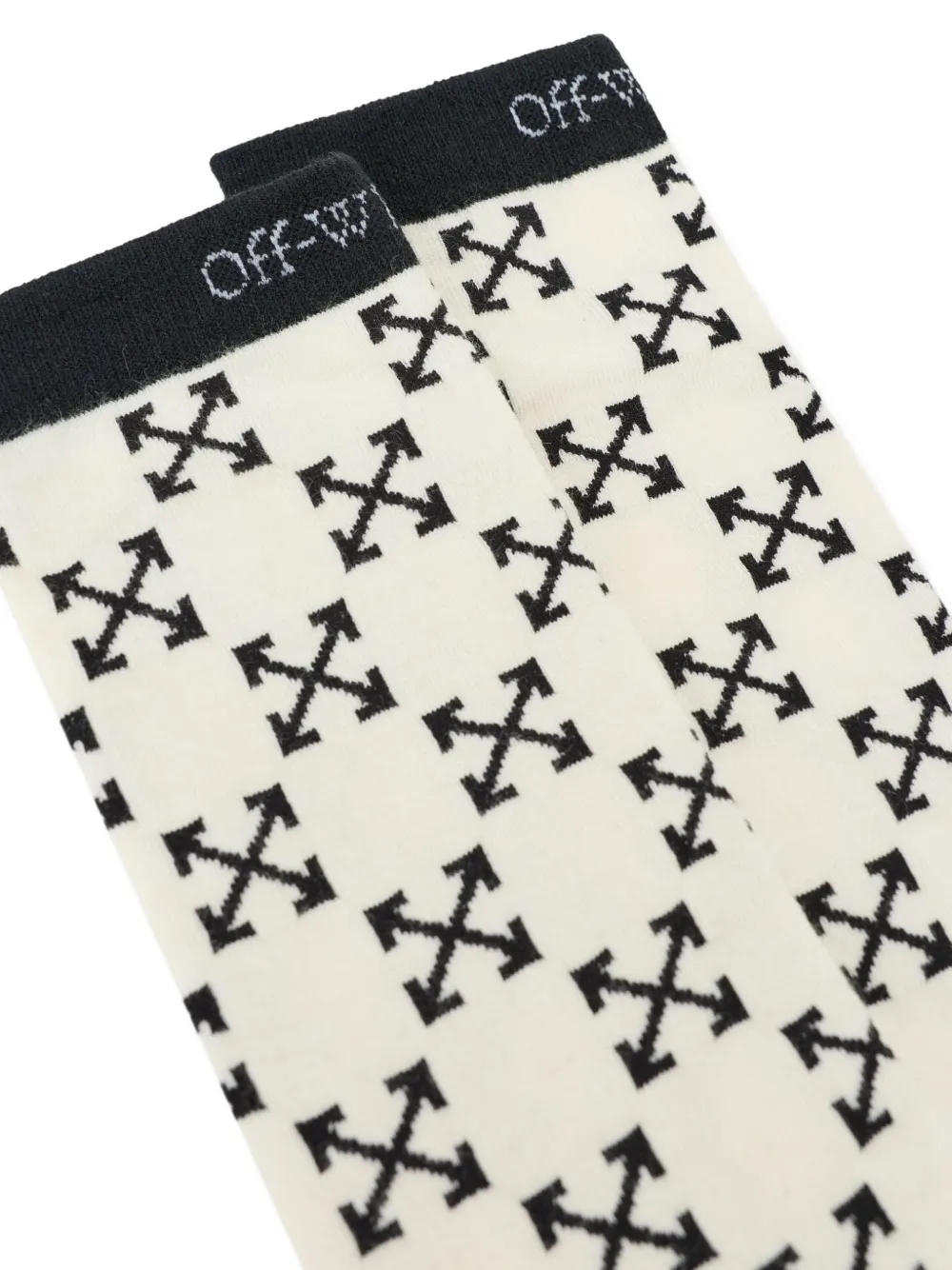 Off-White Sokken met Arrows-patroon Beige