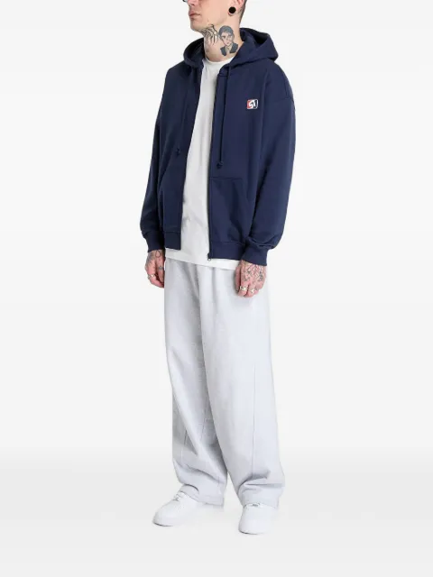 PROSTO ST zip-up logo-patch hoodie