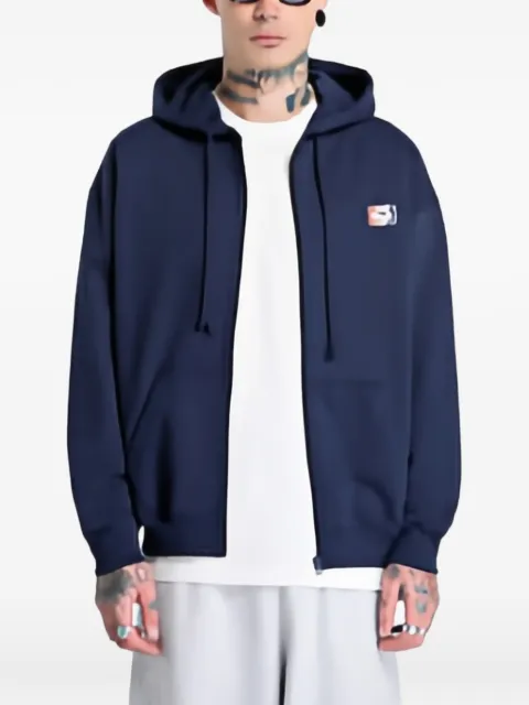 PROSTO ST zip-up logo-patch hoodie