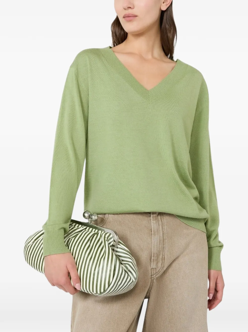 Weekend Max Mara Trui met V-hals Groen