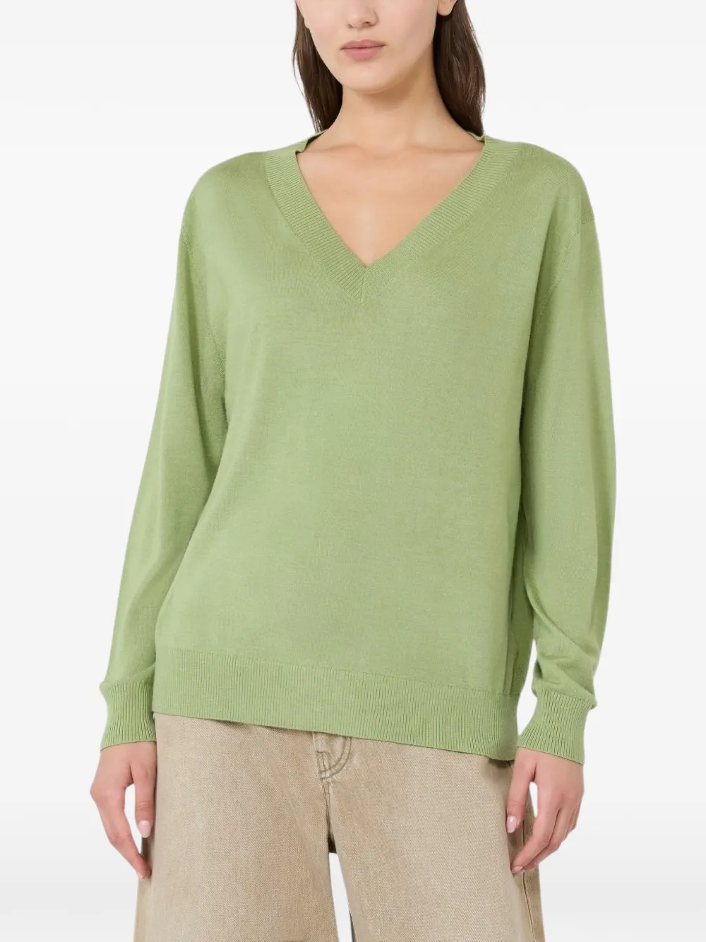 Weekend Max Mara Trui met V-hals Groen