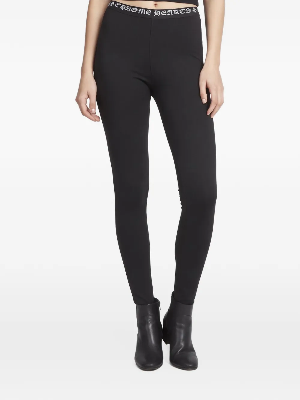 Chrome Hearts logo-band leggings - Schwarz