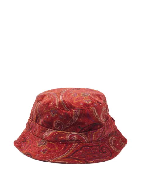 Etro Pre-Owned Fischerhut aus Velours mit Paisleymuster